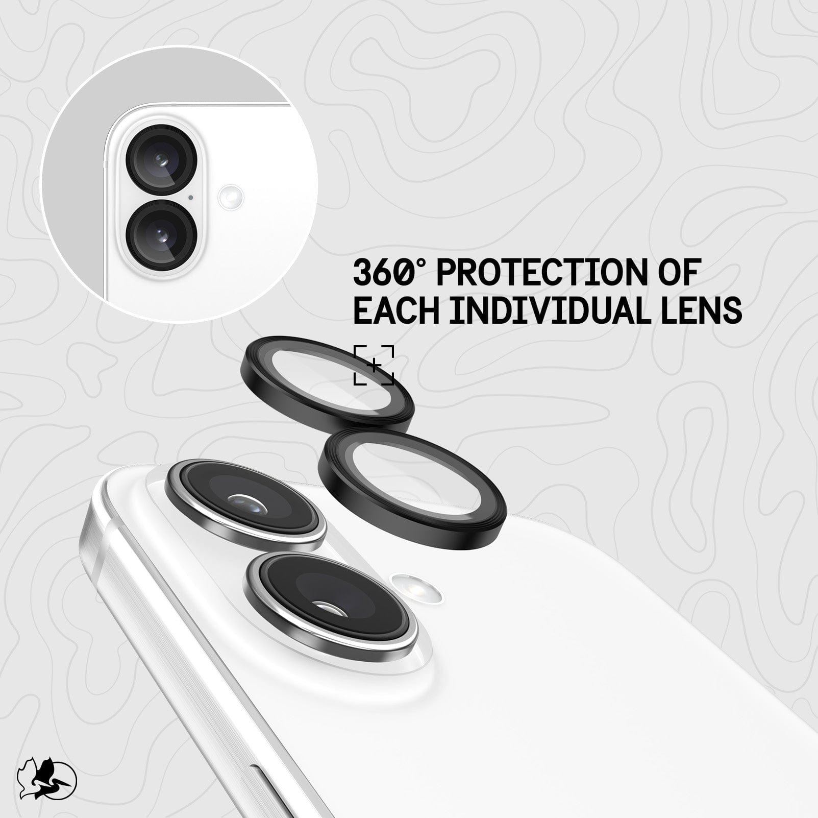 Pelican Aluminum Ring Lens Protector - iPhone 16 / 16 Plus