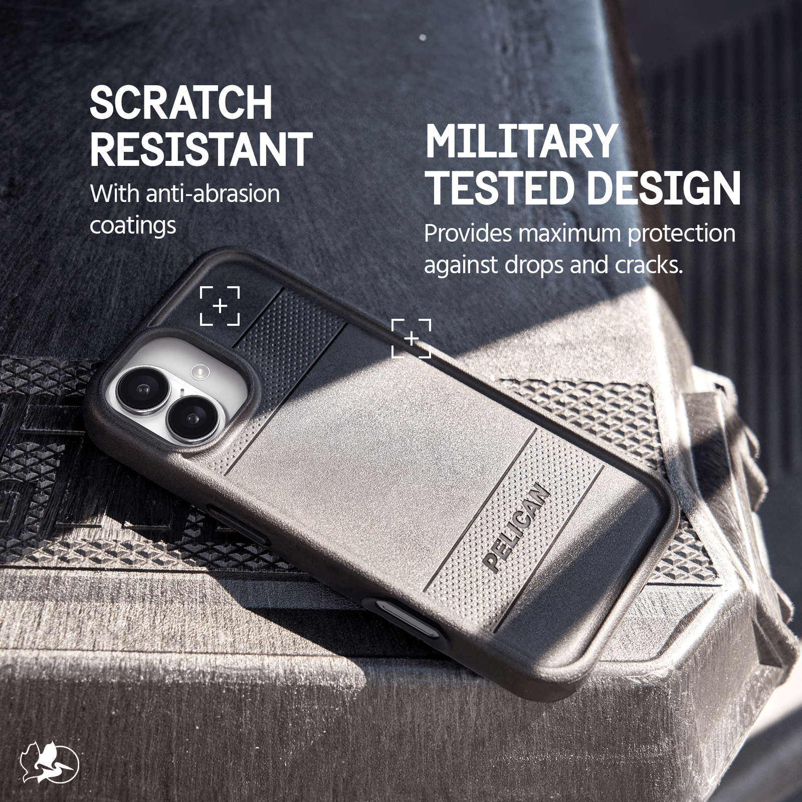 SCRATCH RESISTANT WITH ANTI-ABRASION COATINGS

MILITARY TESTED DESIGN PROVIDES MAXIMUM PROTECTION AGAINST DROPS AND CRACKS