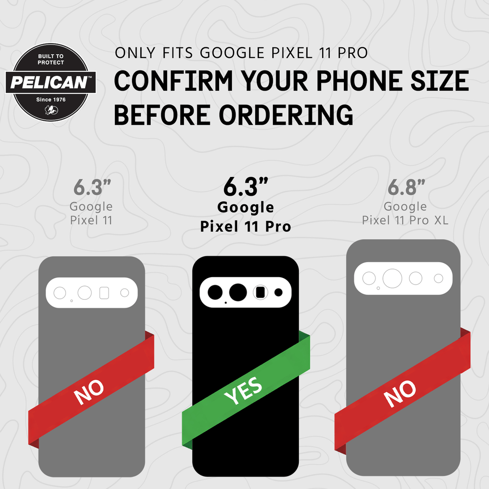 Only Fits Google Pixel 11 Pro, confirm your phone size before ordering, 6.3 " Google Pixel 11  Pro
