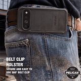 Belt Clip Holster. Secure and Easy to use 360 degree belt clip.
