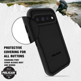 Protective Covering for all buttons, Charging port cover blocks dust dust and debris 
