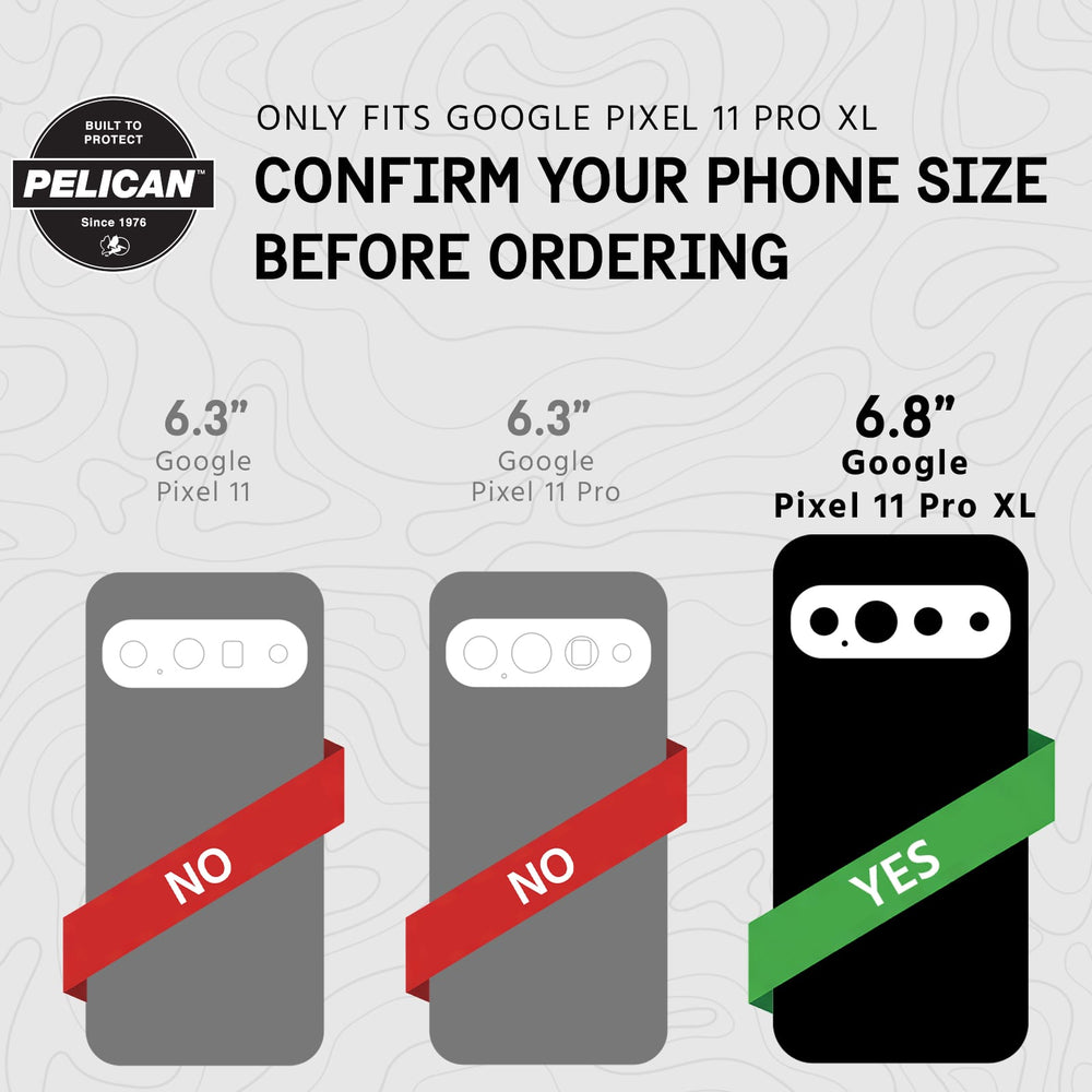 Only Fits Google Pixel 11 Pro XL, confirm your phone size before ordering, 6.8" Google Pixel 11 Pro XL
