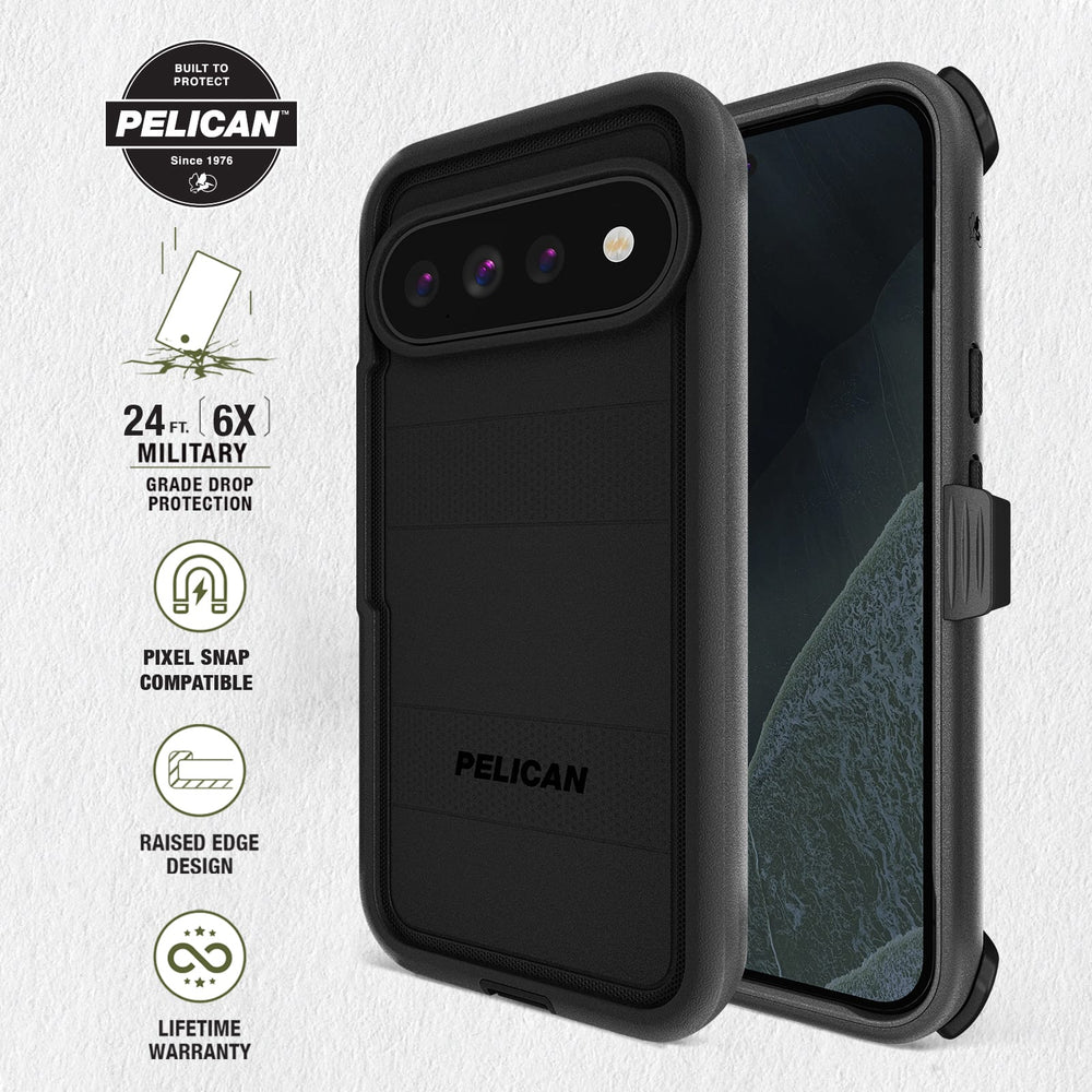 Built to Protect Pelican, 24 feet 6x military grade drop protection. Pixel Snap Compatible
Raised Edge Design. Lifetime warranty
