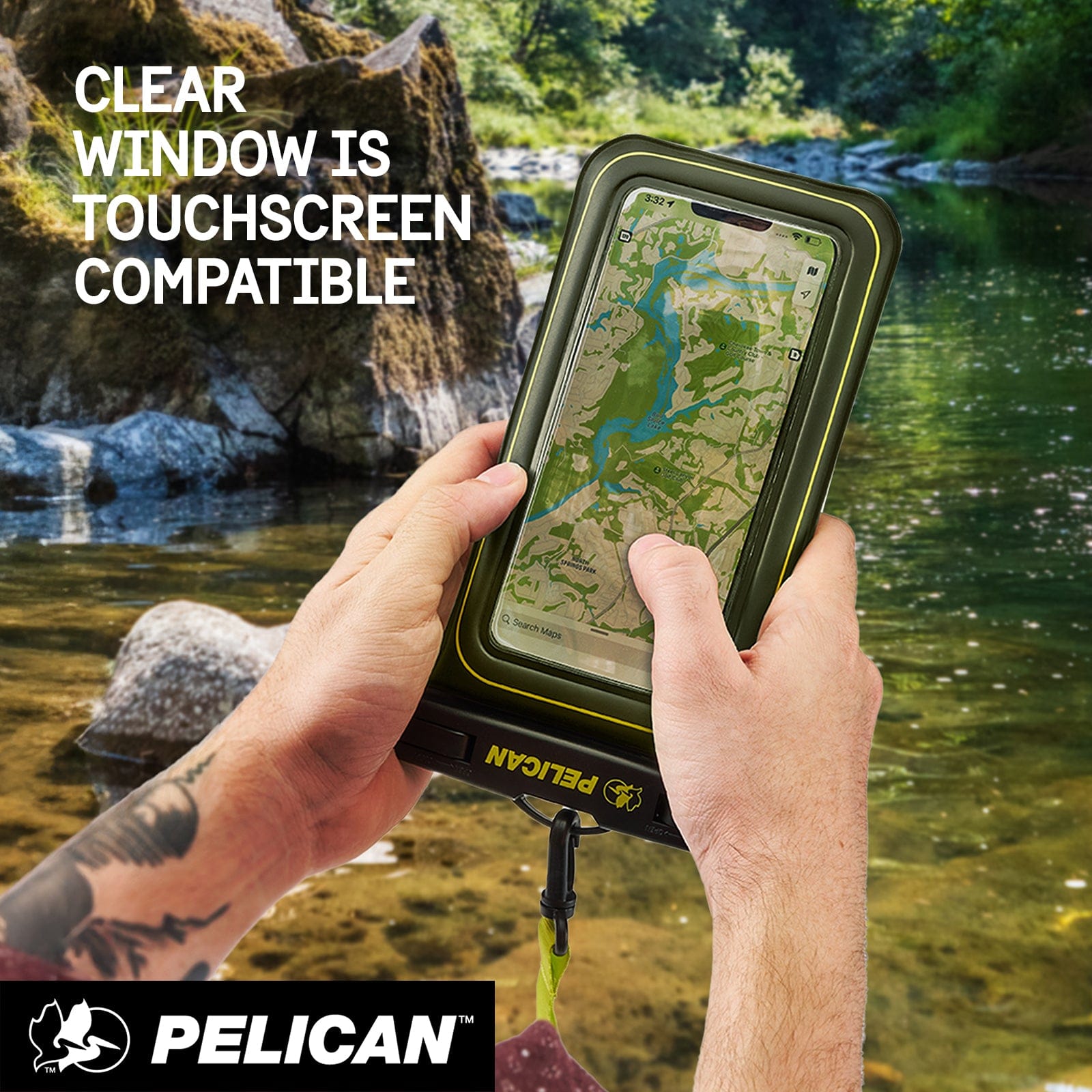 CLEAR WINDOW IS TOUCHSCREEN COMPATIBLE 