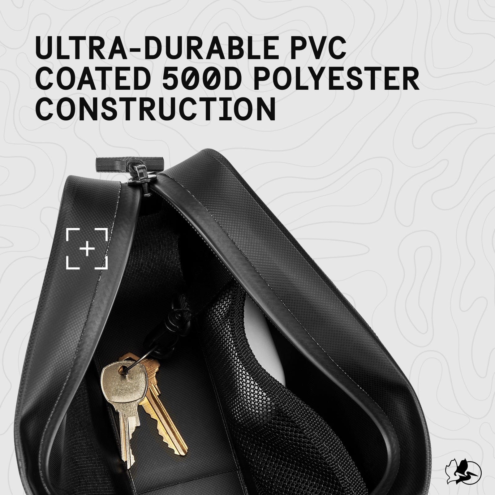 ULTRA-DURABLE PVC COATED 500D POLYESTER CONSTRUCTION