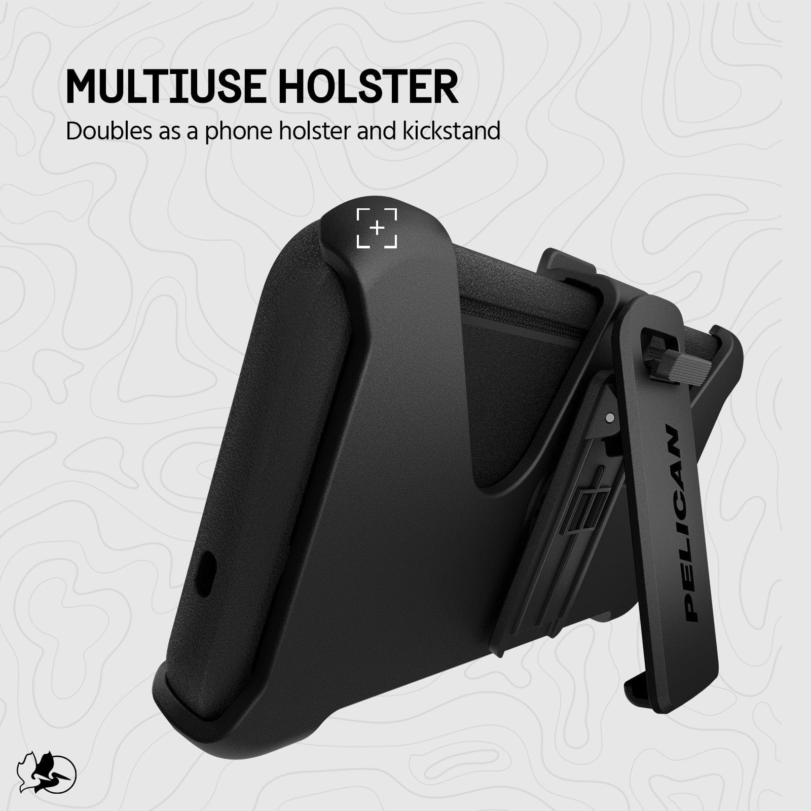 MULTI USE HOLSTER DOUBLES AS A PHONE HOLSTER AND KICKSTAND