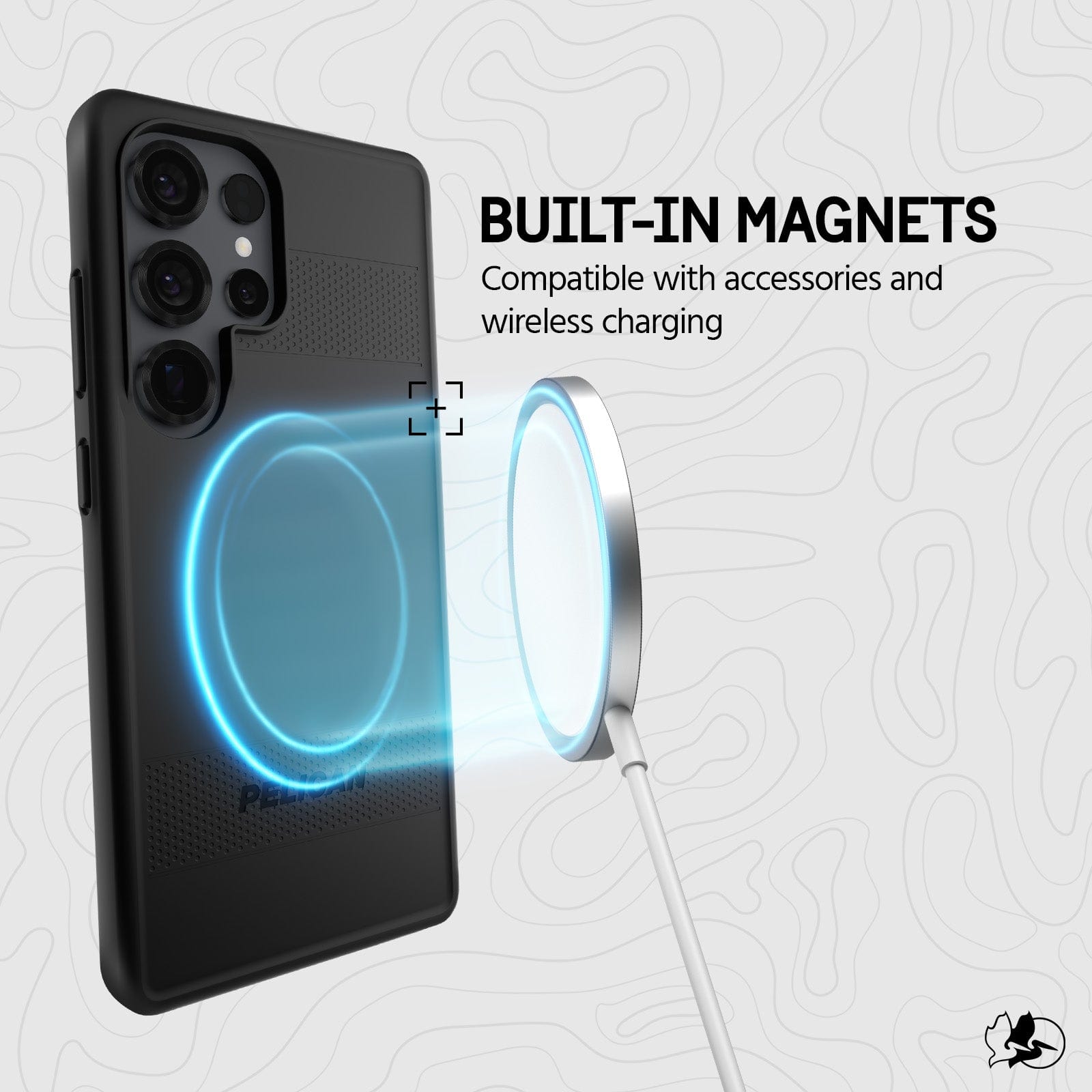 BUILT-IN MAGNETS COMPATIBLE WITH ACCESSORIES AND WIRELESS CHARGING