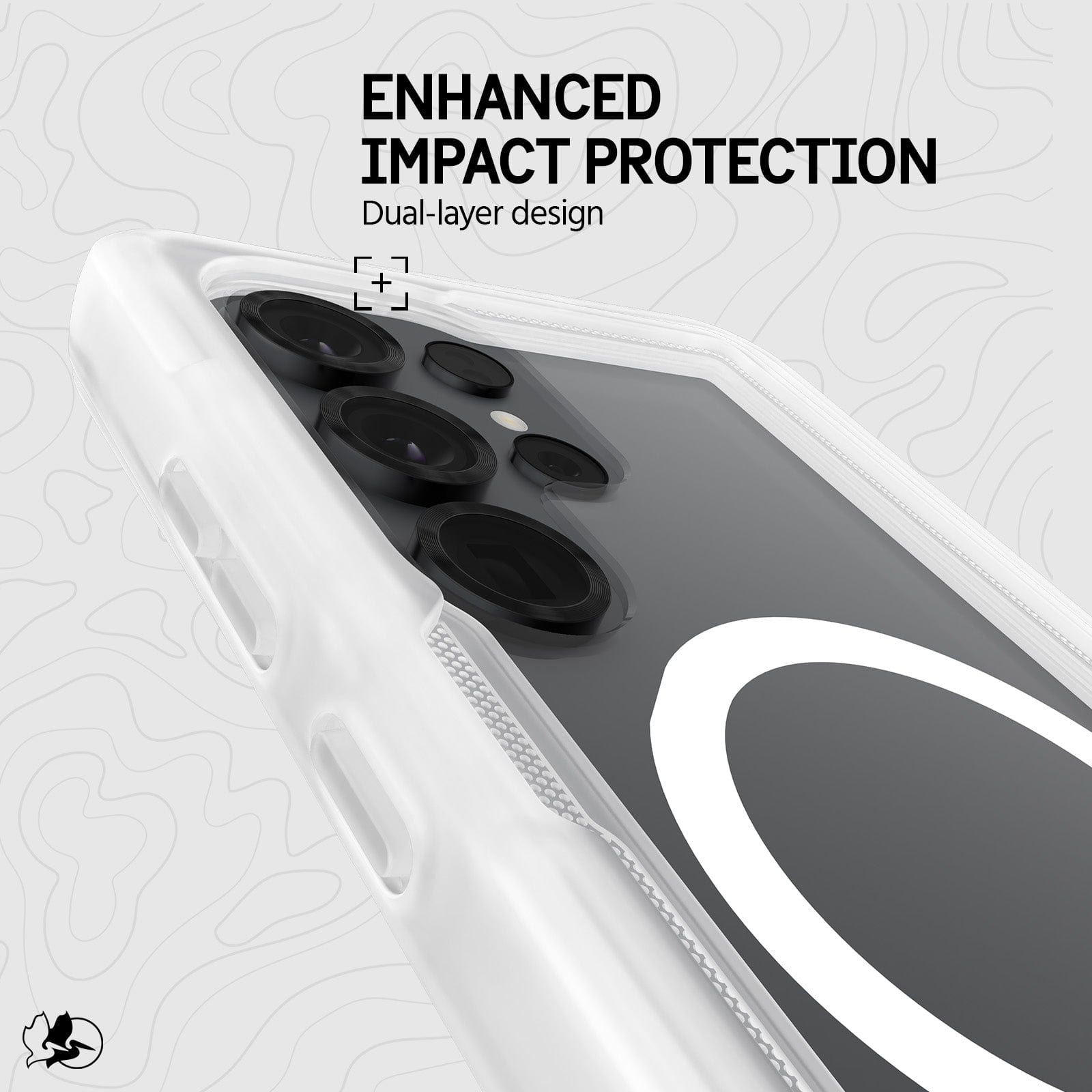 ENHANCED IMPACT PROTECTION. DUAL LAYER DESIGN. 