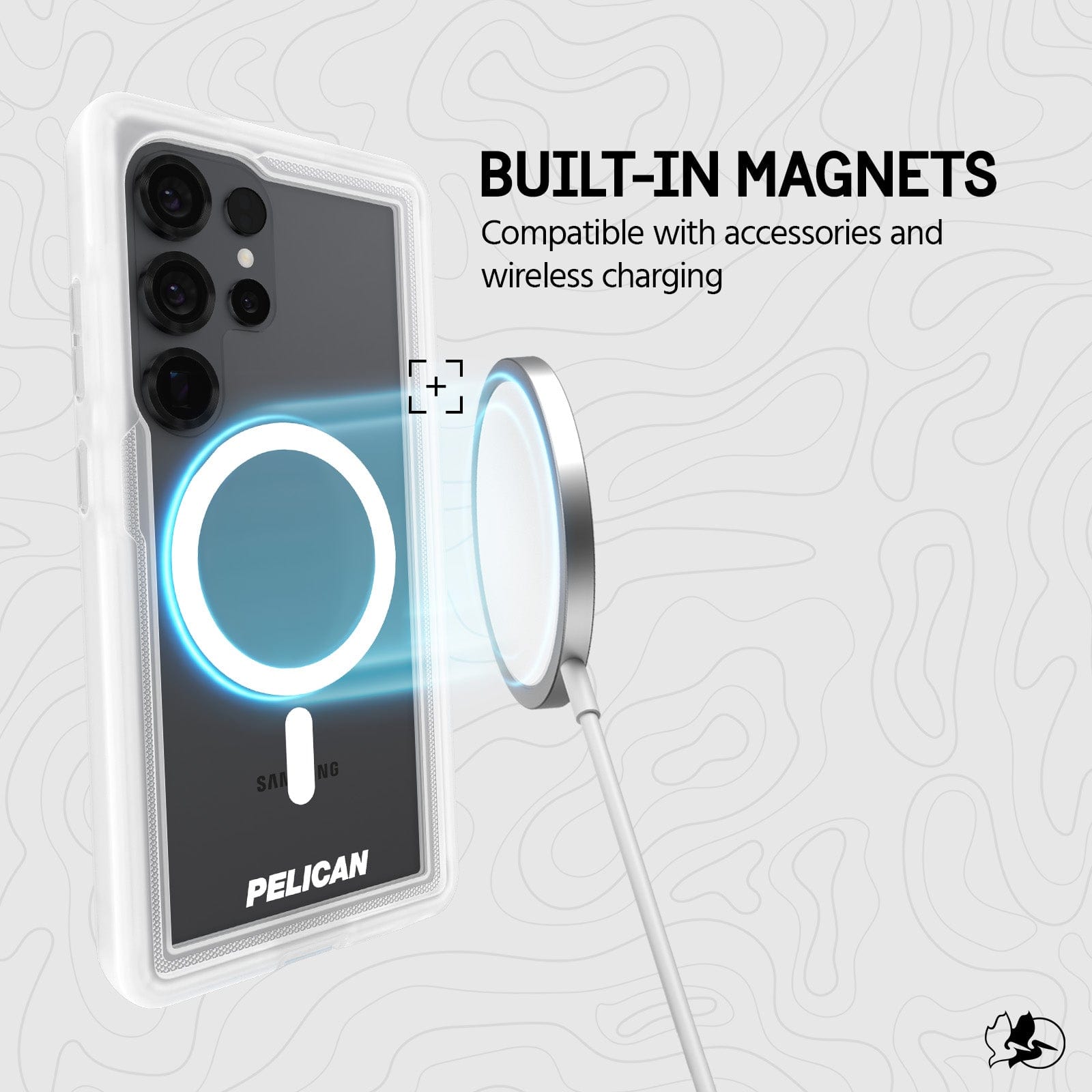 BUILT IN MAGNETS COMPATIBLE WITH ACCESSORIES AND WIRELESS CHARGING