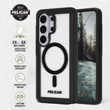 Built to Protect Pelican, 24 foot 6x military grade drop protection, works with magsafe, raised edge design, lifetime warranty