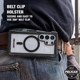 Belt clip holster, secure and easy to use 360 degree belt clip