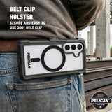 Belt clip holster, secure and easy to use 360 degree belt clip
