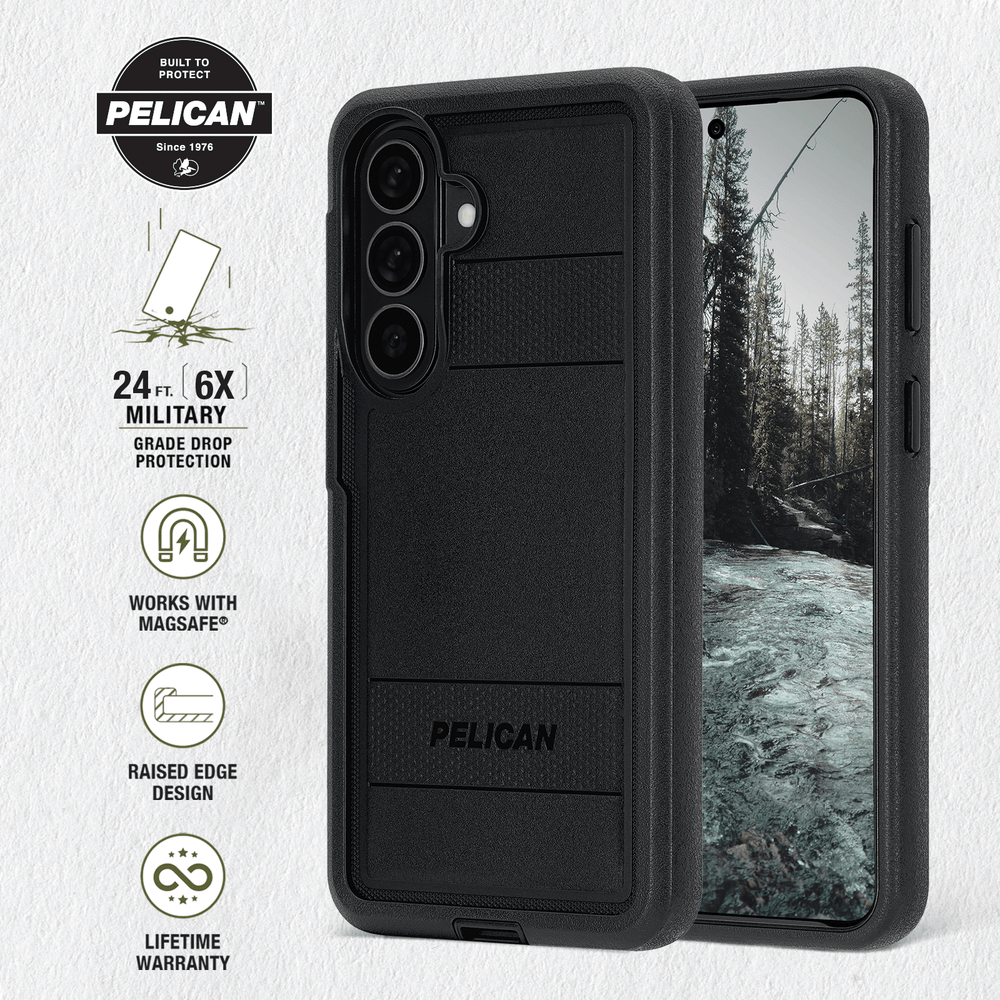 Pelican - Voyager Case with Magnet and Holster for Samsung Galaxy S26 Plus - Black Pelican - Voyager Case with Magnet and Holster for Samsung Galaxy S26 Plus - Black