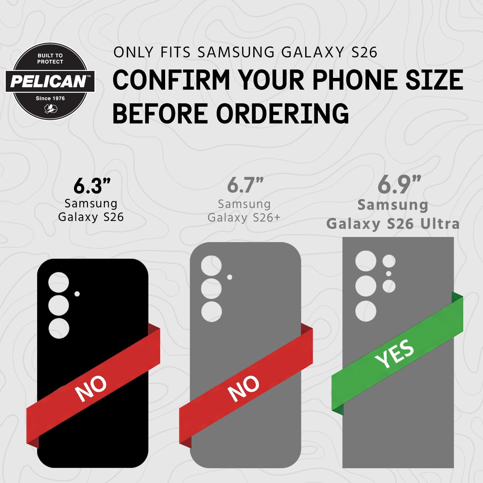 Only fits samsung galaxy S26, confirm your phone size before ordering, 6.3" Samsung Galaxy S26 