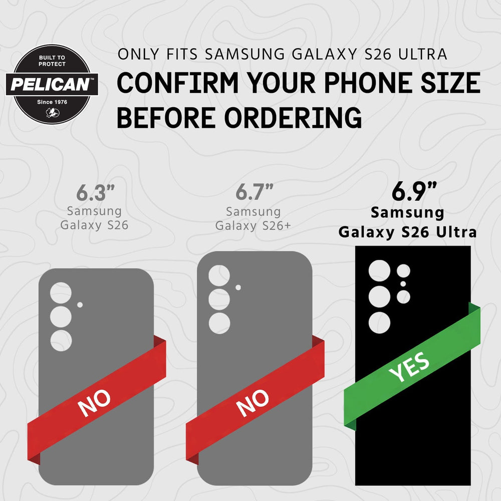 Only fits samsung galaxy S26 ultra, confirm your phone size before ordering, 6.9" Samsung Galaxy S26 Ultra