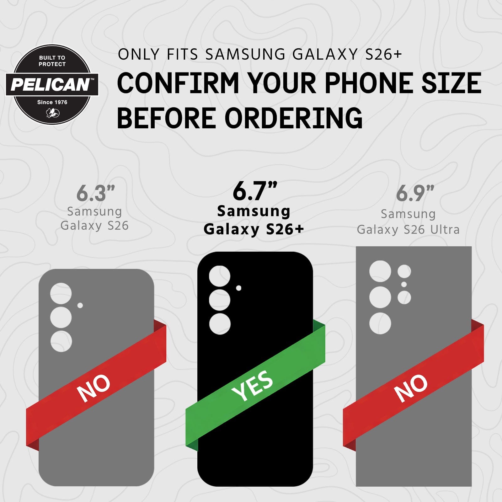 Only fits samsung galaxy S26+, confirm your phone size before ordering, 6.7" Samsung Galaxy S26+