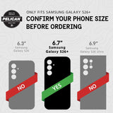 Only fits samsung galaxy S26+, confirm your phone size before ordering, 6.7" Samsung Galaxy S26+