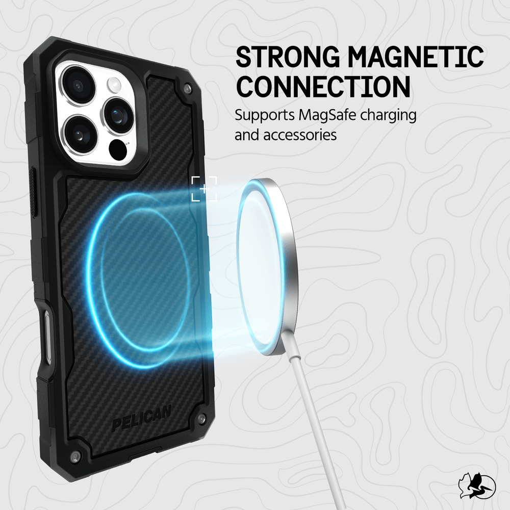 STRONG MAGNETIC CONNECTION SUPPORTS MAGSAFE CHARGING AND ACCESSORIES
