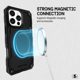 STRONG MAGNETIC CONNECTION SUPPORTS MAGSAFE CHARGING AND ACCESSORIES