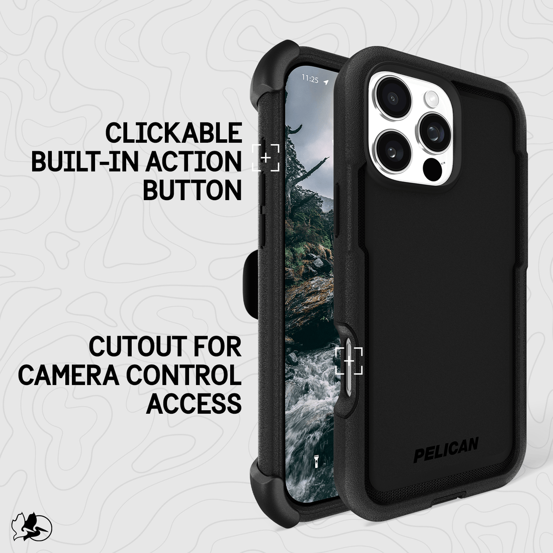 Pelican Voyager Black MagSafe - iPhone 16 Pro Max