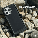 ENHANCED GRIP FEATURING ANTI SLIP EDGES
