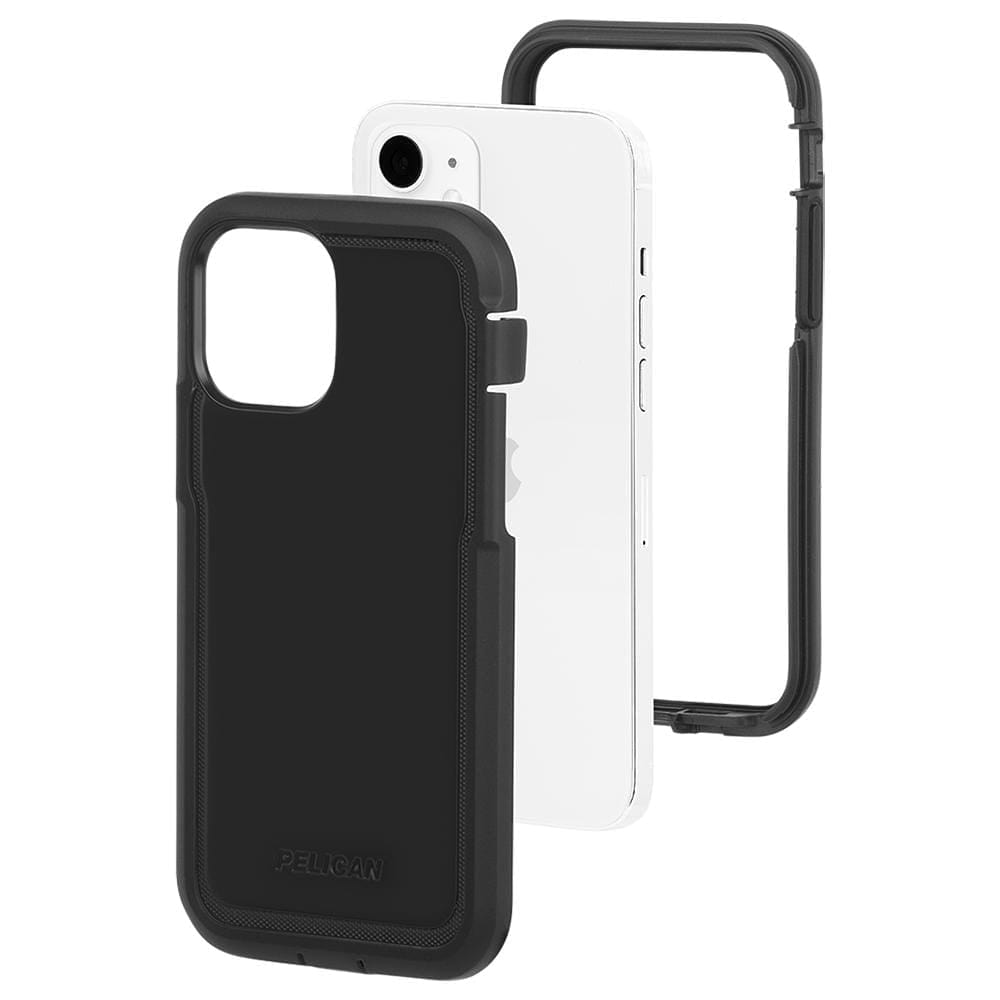 2 Piece protective case design. color::Black