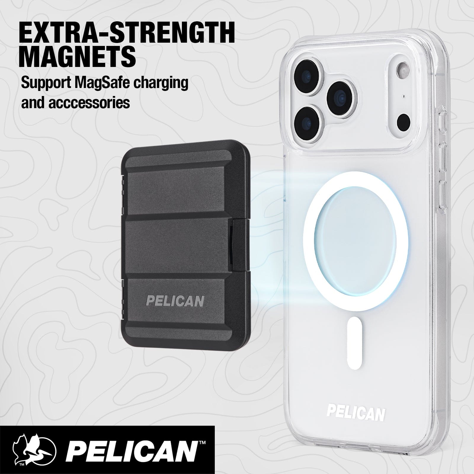 EXTRA-STRENGTH MAGNETS SUPPORT MAGSAFE CHARGING AND ACCESSORIES