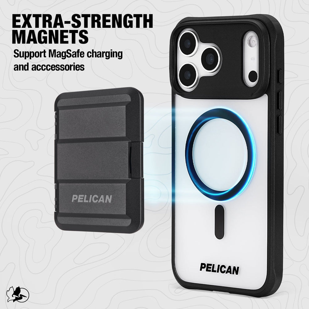 EXTRA-STRENGTH MAGNETS SUPPORT MAGSAFE CHARGING AND ACCESSORIES