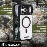 PROTECTIVE ACTION BUTTON COVER. CUTOUT FOR CAMERA CONTROL ACCESS