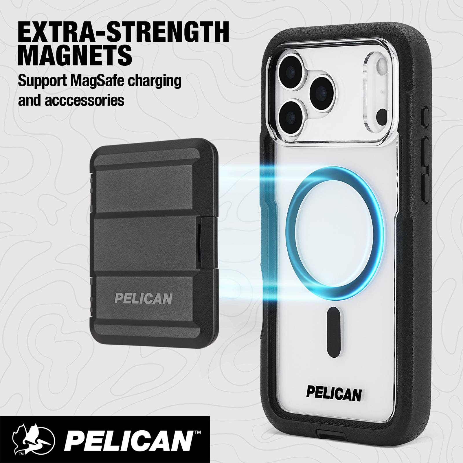 PELICAN ペリカン iPhone17ケース MagSafe Voyager Pelican Voyager Clear/ Black MagSafe - iPhone 17 Pro Max