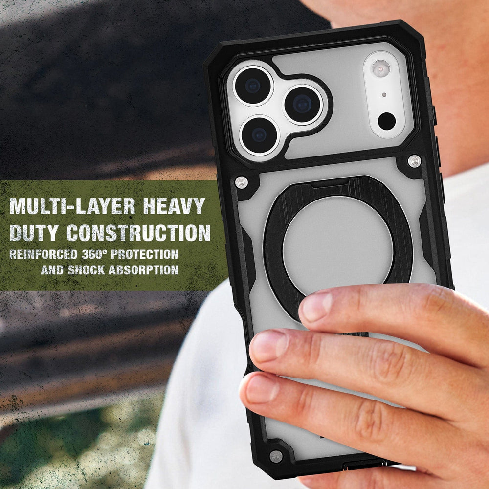 Multi-layer Heavy Duty Construction reinforced 360 degree protection and shock absorption