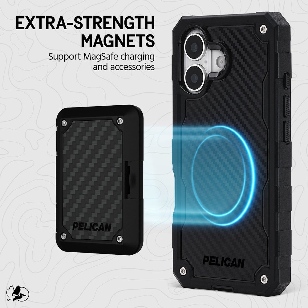 Extra strength magnets, support MagSafe charging and accessories