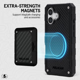 Extra strength magnets, support MagSafe charging and accessories