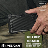 Belt Clip Holster, secure and easy to use 360 degree belt clip