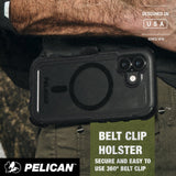 Belt Clip Holster, secure and easy to use 360 degree belt clip