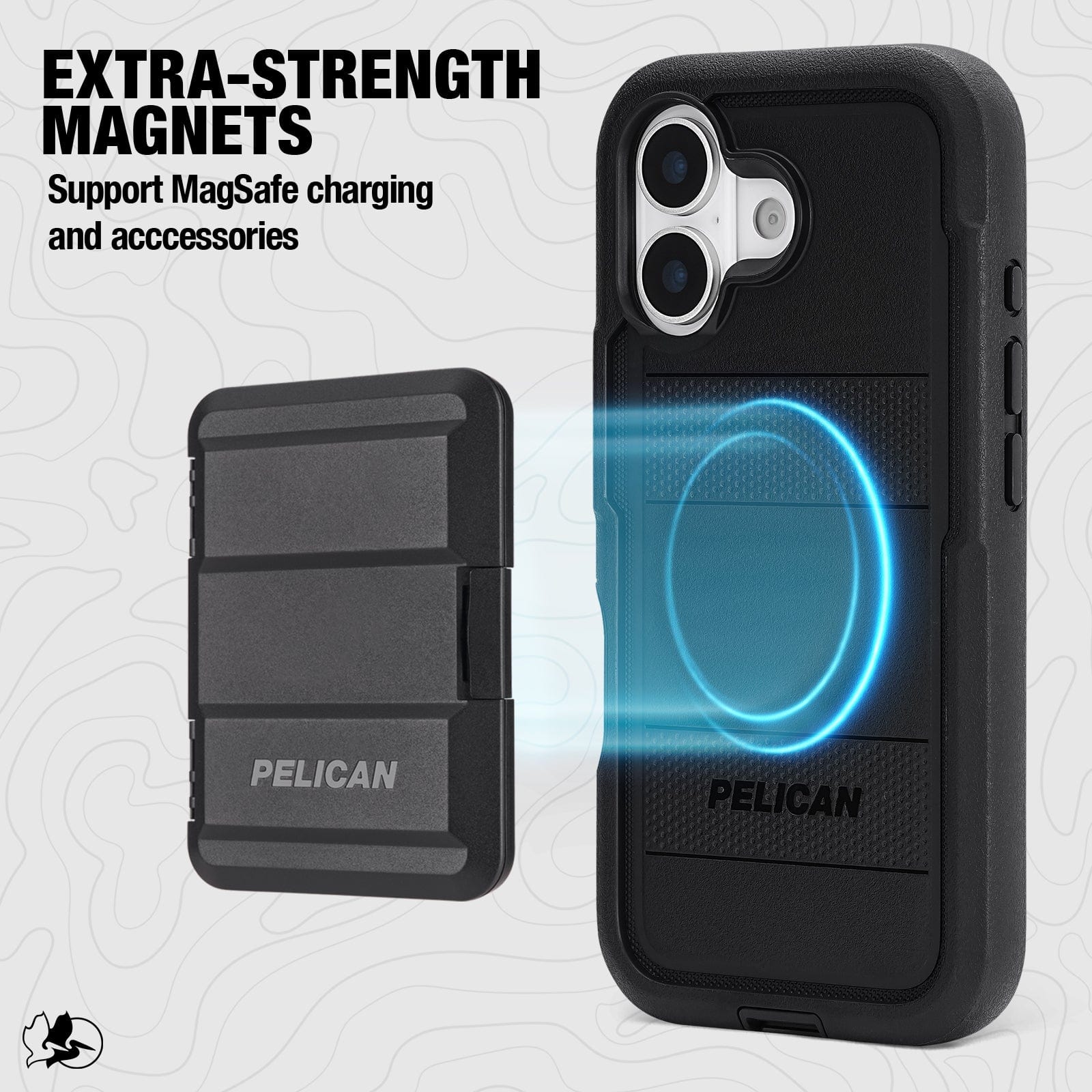 Extra strength magnets, support MagSafe charging and accessories