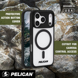 PROTECTIVE ACTION BUTTON COVER. CUTOUT FOR CAMERA CONTROL ACCESS 