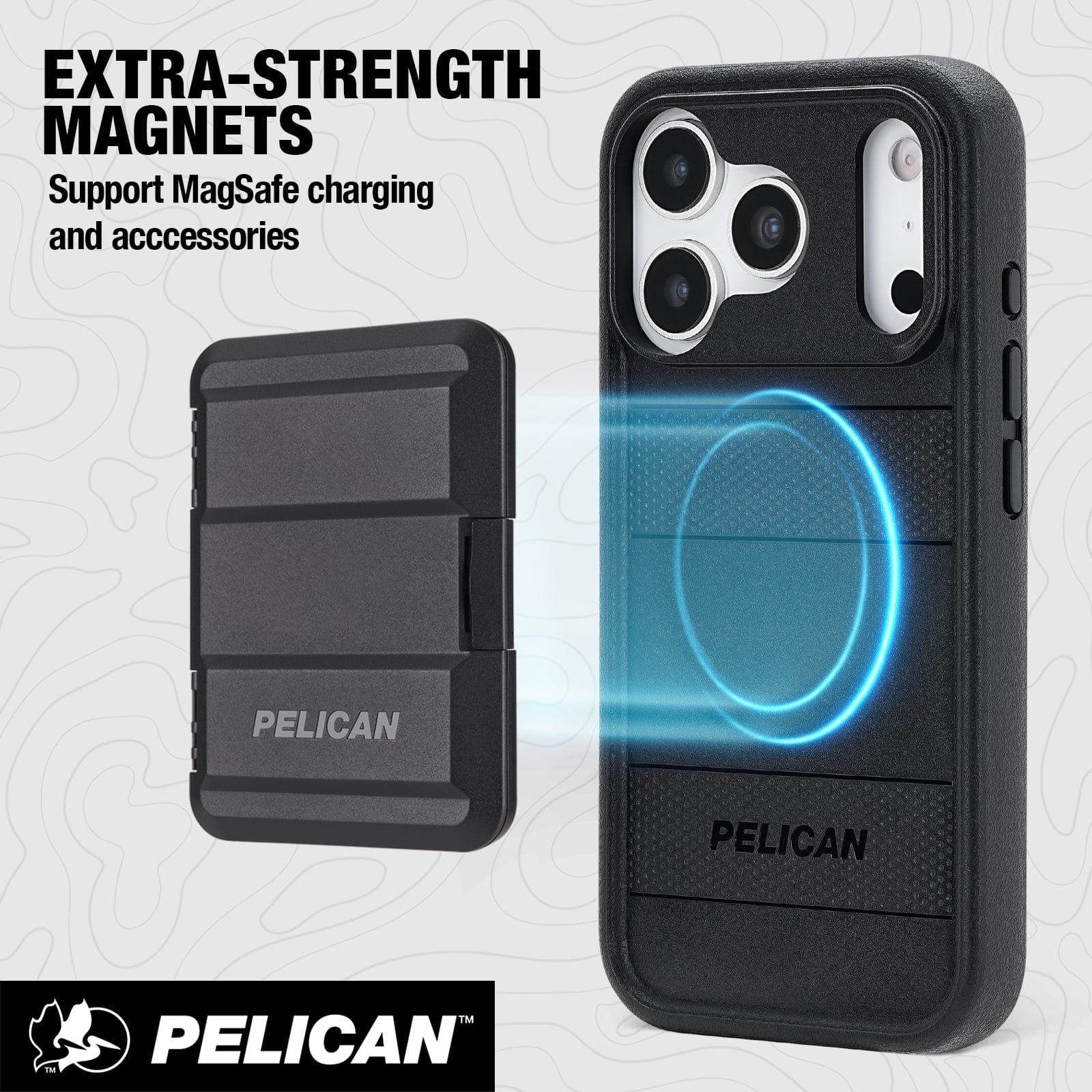 Extra strength magnets, support MagSafe charging and accessories