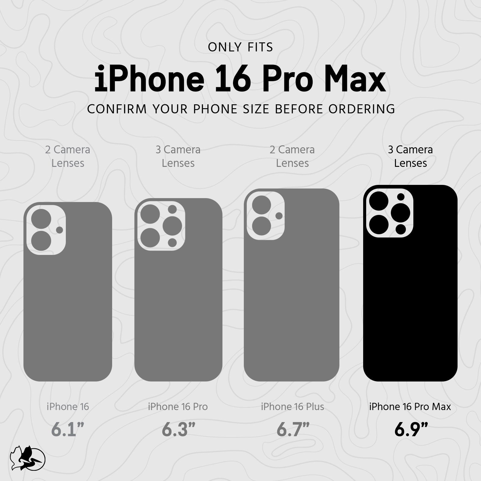 ONLY FITS IPHONE 16 POR MAX CONFIRM YOUR PHONE SIZE BEFORE ORDERING