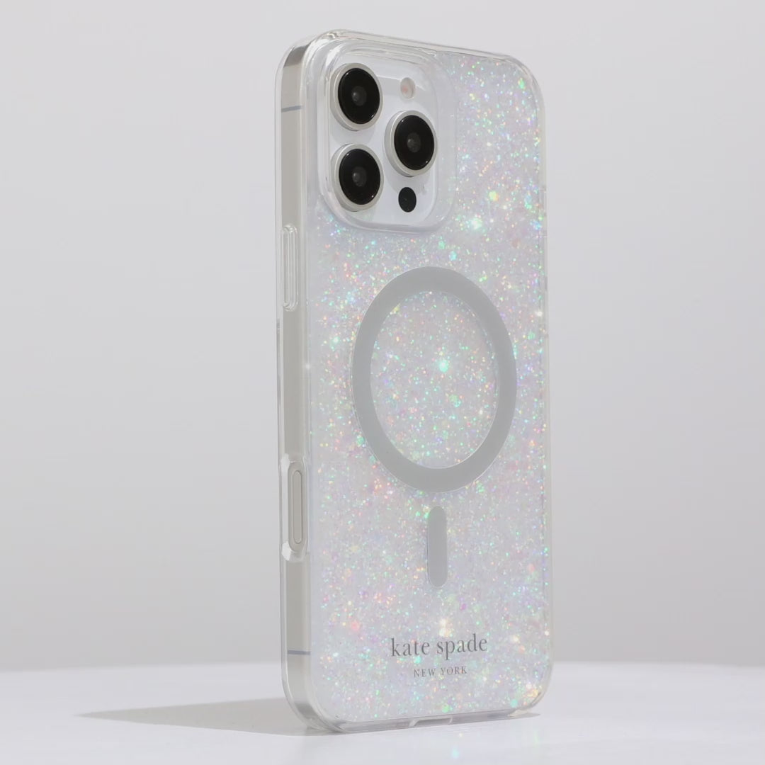 kate spade new york Chunky Glitter MagSafe - iPhone 16 Plus