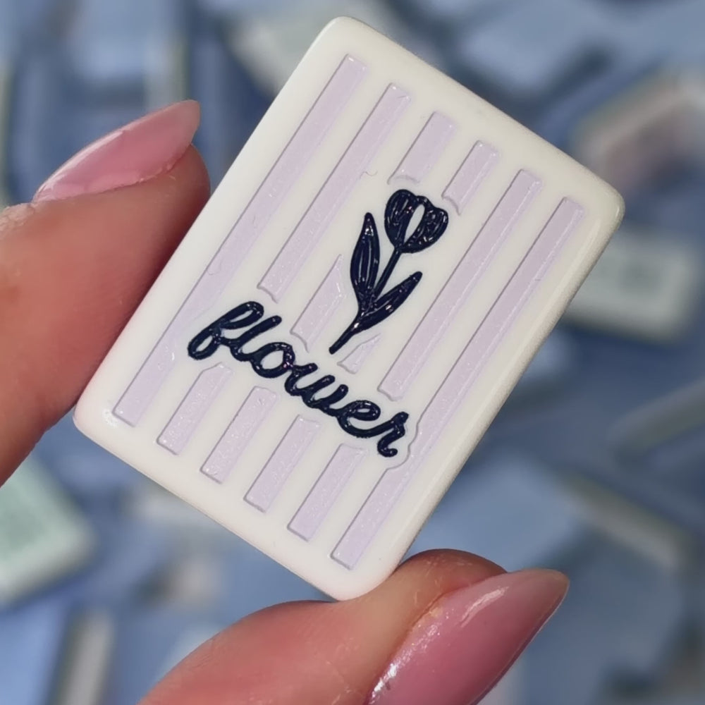 A video showing off the Mahjong Jelly Tiles #color_cabana stripe edition
