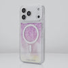 Rotating iPhone 17 showcasing Waterfall Soap Bubble Case