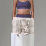 #color_latte gingham bow