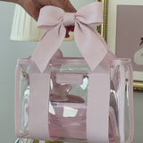 A video showcasing how large the stadium tote bag is and what all can fit inside
#color_ballet pink bow