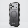 Rotating iPhone 17 showcasing Kate Spade Wavy Nightfall Case