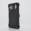 Rotating iPhone 17 showcasing Pelican Shield Carbon Fiber Case