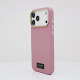 Rotating iPhone 17 showcasing Kate Spade Dusk Rose Case