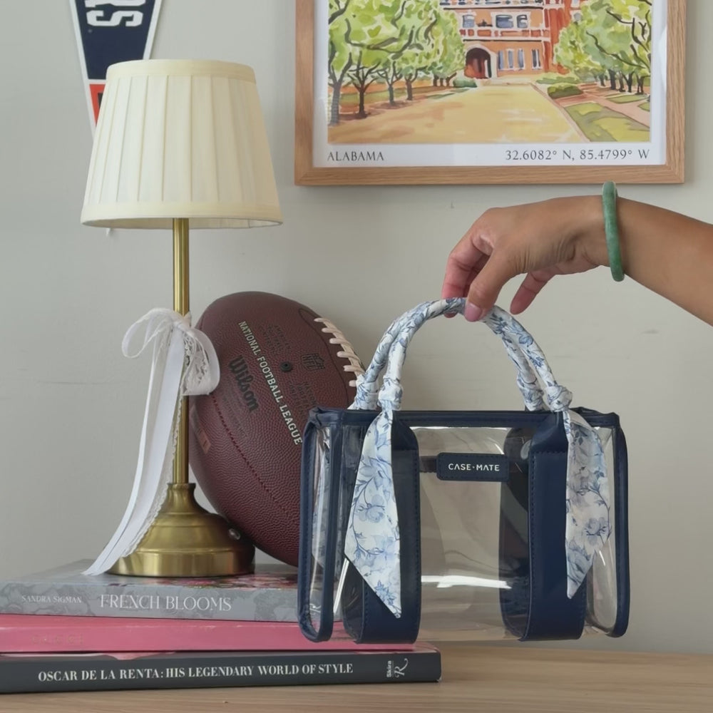 A video showcasing the stadium tote with packing full of items and showing how large the bag is
#color_something navy twilly