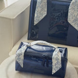 a video showing the cosmetic bag being packed and how big it is
#color_something navy twilly