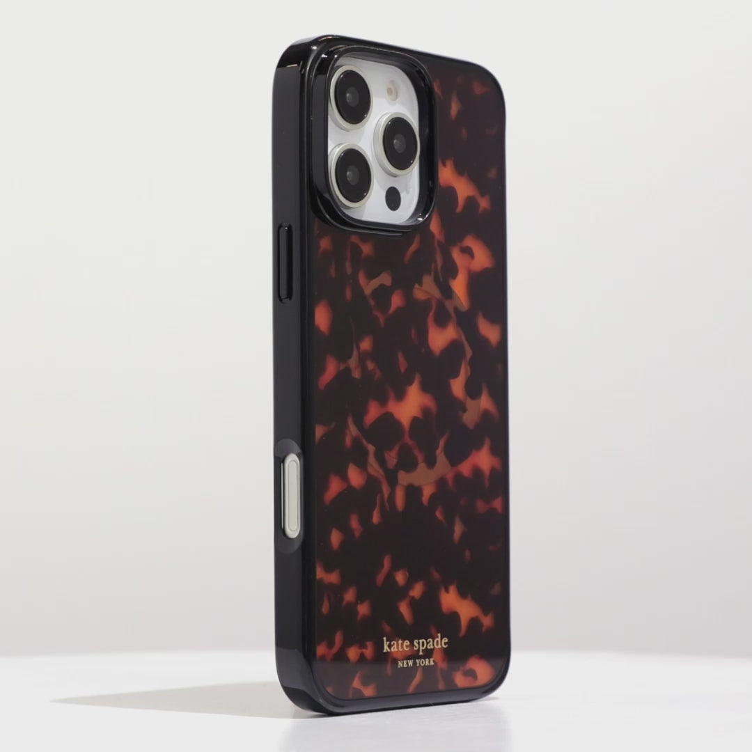 kate spade new york Tortoiseshell MagSafe iPhone 16 Pro
